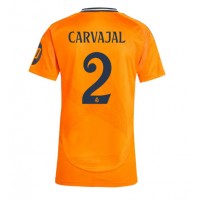 Real Madrid Daniel Carvajal #2 Gostujuci Dres za Ženska 2024-25 Kratak Rukav